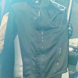 Bench Black Women's Zip-Front Crew Sweater